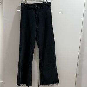 Elegant Zara Black Flare Jeans for Women